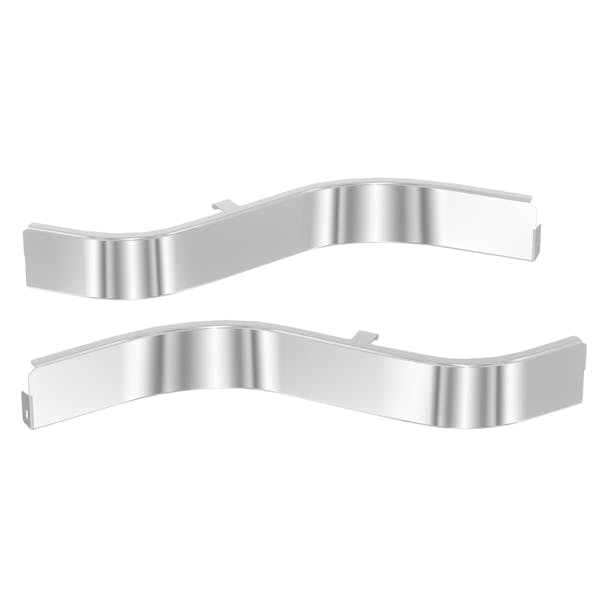 Kenworth T680 Next Gen 2022+ Premium 304 Stainless Steel Transition Panels - Mid-Roof - Blank