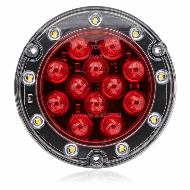 Hybrid Series LED Round Red Stop Tail Rear Turn & Back-Up Light