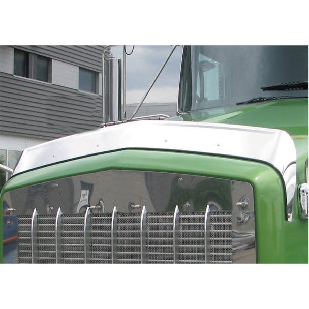 Kenworth T800 Hoodshield Bug Deflector Regular Hood On Truck
