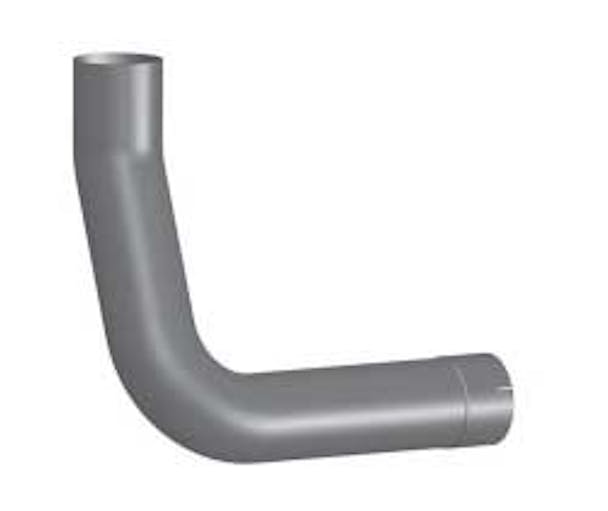 7" Left Kenworth Chrome Pipe