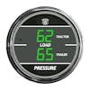 Truck Dual Display Load Pressure Tractor & Trailer TelTek Gauge - Green