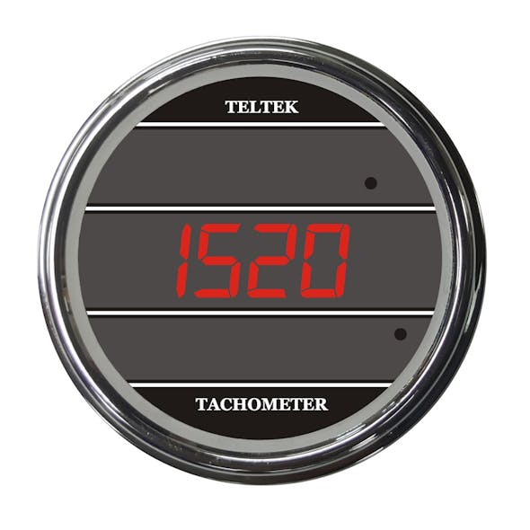 Truck Tachometer TelTek Gauge - Red