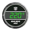 Truck Rear Axle Temperature TelTek Gauge - Green