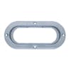 Stainless 6" Oval Mounting Flange-Top View