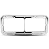 Flatline Dual Rectangular Headlight Bezel - Clear/White