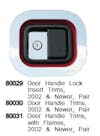 Mack Granite Door Handle Lock Insert Trim - Close Up