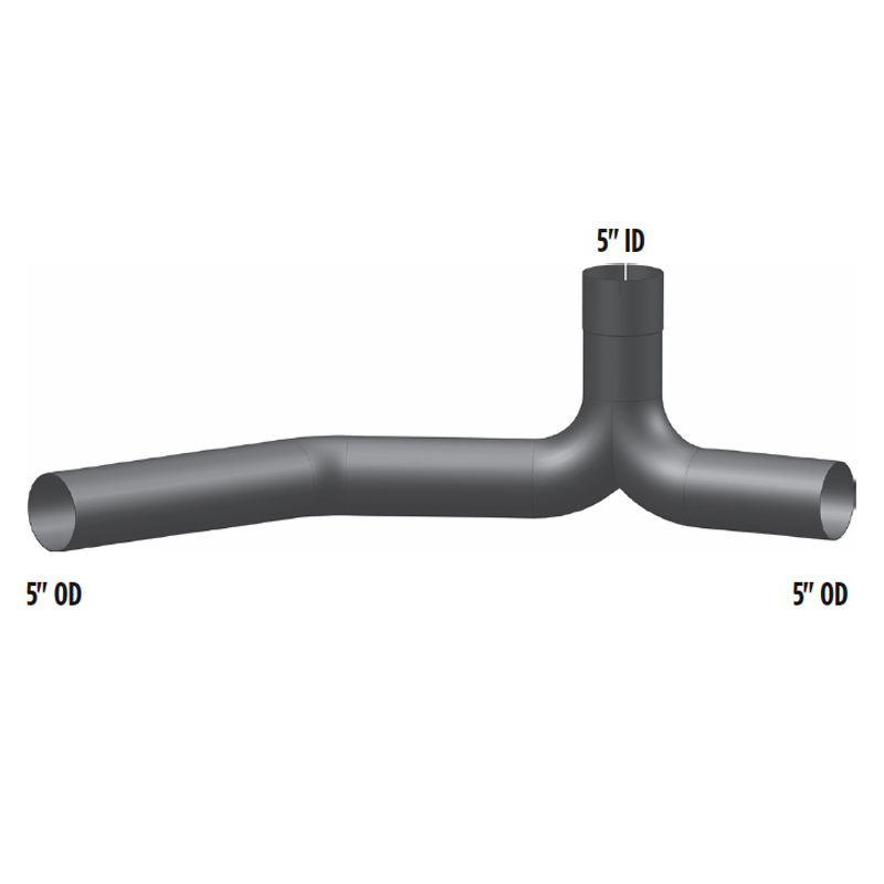 Peterbilt 377 Aluminized Y Pipe 14-13055 - Raney's Truck Parts