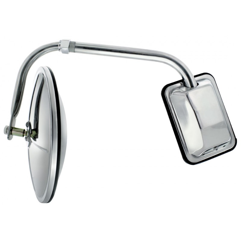 Stainless Steel Pod Mount Convex Mirror - Raney's Truck Parts