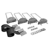 Dyna Light Security Headache Rack With Chain Racks & Full Bottom Tray - Mounting Kit
