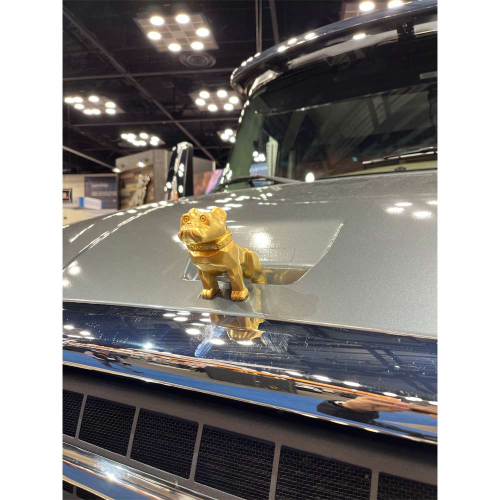 Mack Trucks セラミック製ゴールドメッキ⭐︎ブルドッグOrnament Mack Trucks セラミック製ゴールドメッキ⭐︎ブルドッグOrnament Gold