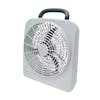 RoadPro 10" 12 Volt Or Battery Dual Power Portable Fan Front View