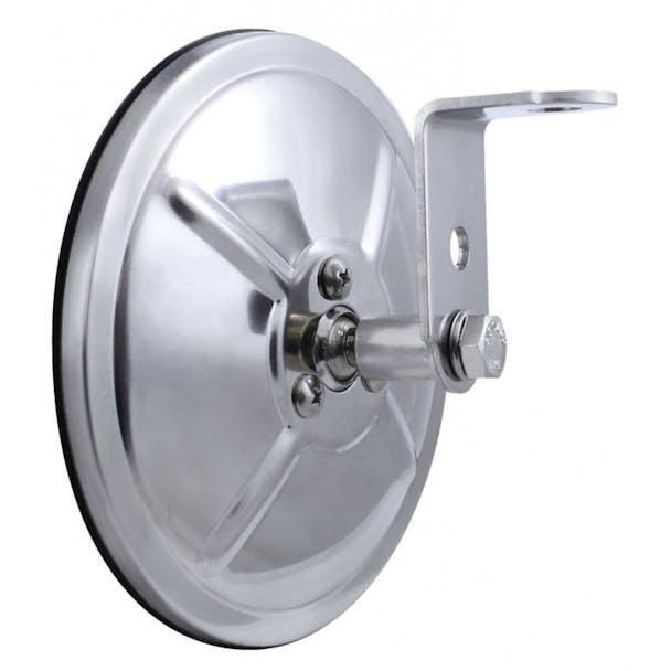 5" Stainless Steel Convex Mirror With Center Stud
