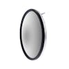 6" Stainless Steel Convex Mirror With Center Stud - Angled