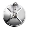 6" Stainless Steel Convex Mirror With Center Stud - Back
