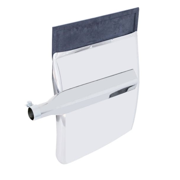 Semi Truck 29" Quarter Fenders With Triangle Mount Stainless Steel