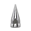 Chrome Front Hub Cover With Pointed Removable Hubcap - Nut Cover