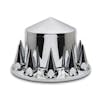 Chrome Rear Hub Cover With Pointed Removable Hubcap - Thumbnail