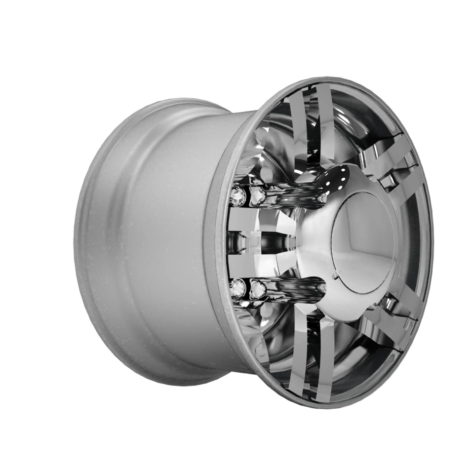 Super Single Spyder Zed Series Chrome Rear Axle Wheel Cover