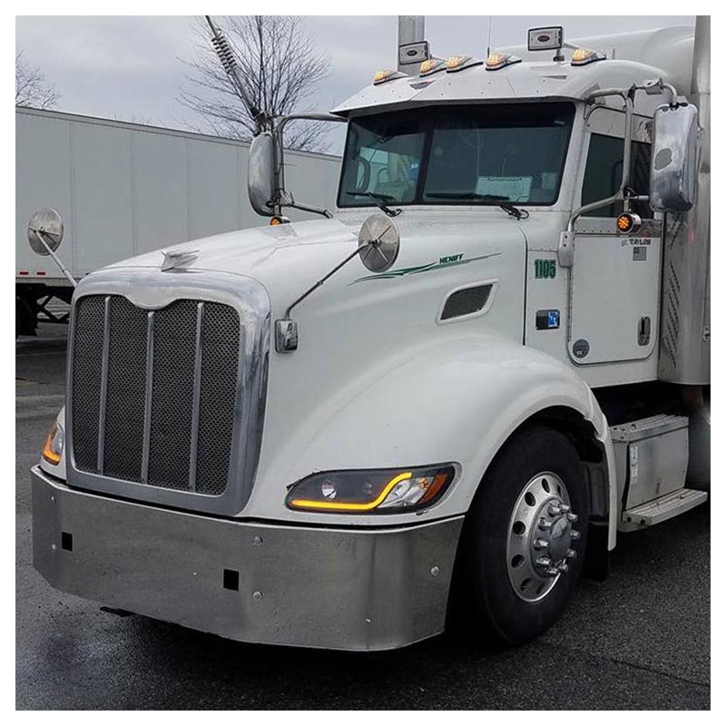 Peterbilt 386 Bumper Set Back Axle 2006-2021 By Valley Chrome