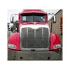 Peterbilt 386 Bumper Set Back Axle Red Truck Close View