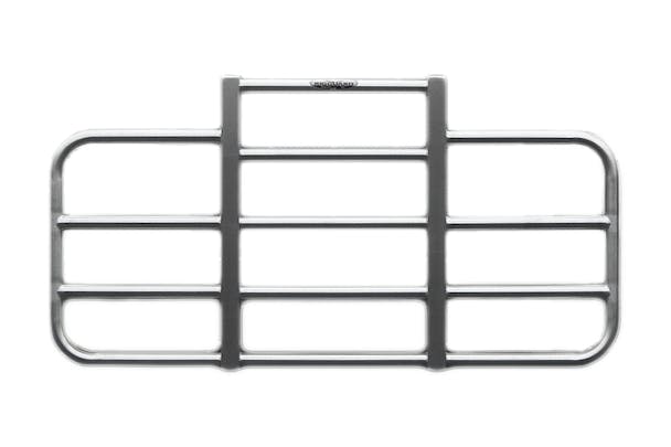 Peterbilt 388 389 Full Bar Over Headlight Rig Guard Brushed Aluminum
