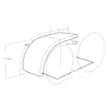 Hogebuilt Stainless Steel 72" Half Tandem Low Rider Fender Diagram