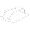 Hogebuilt Stainless Steel 133" Full Tandem Fenders (Diagram)