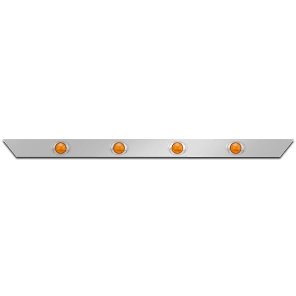 Peterbilt 384 386 Cab Panels With Pete Style 3 LEDs Cab Mount Exhaust