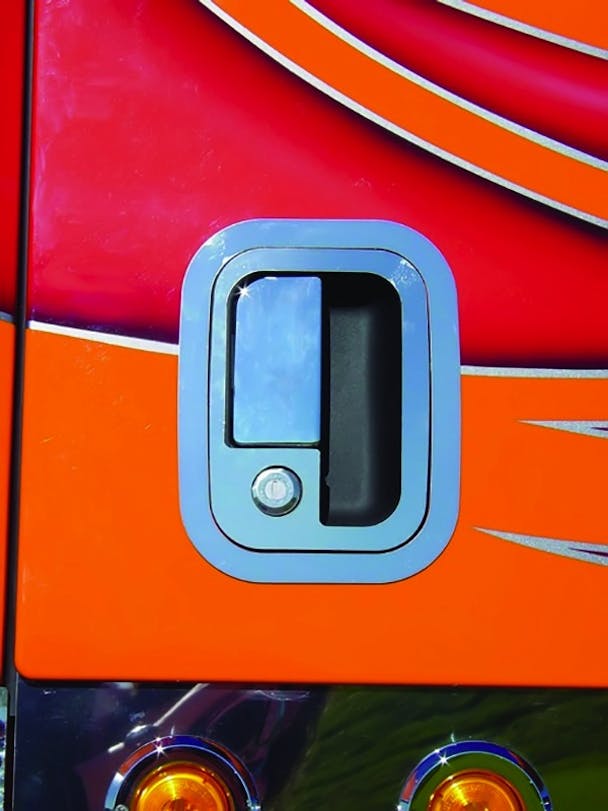 Peterbilt Door Latch Key Hole Cover & Surround