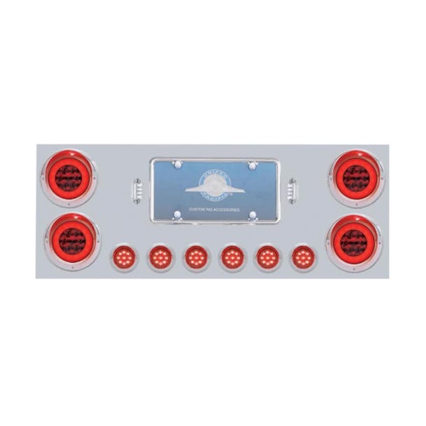 Stainless Rear Center Panel With GLO Halo LED Lights