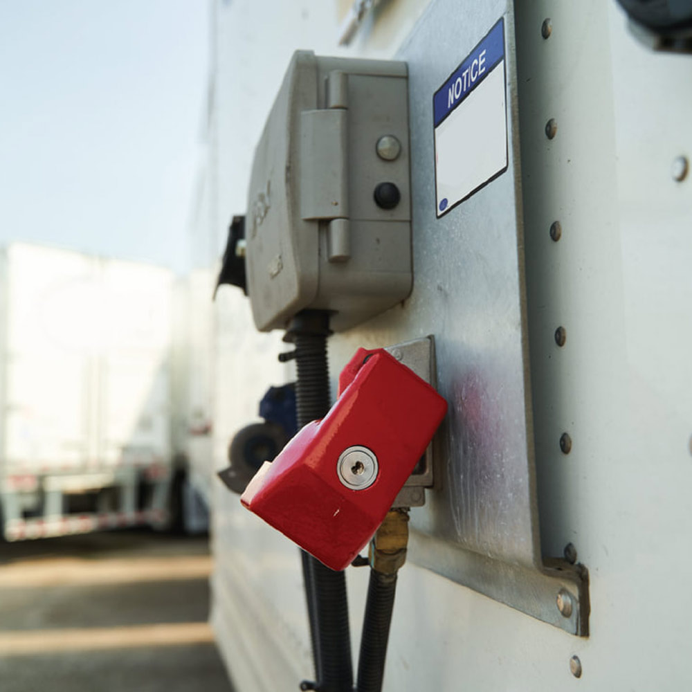 The Enforcer Aluminum Alloy Trailer Air Brake Glad Hand Lock