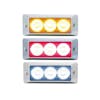 LED Strobe Warning Light With Chrome Bezel