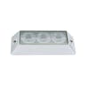 White LED Strobe Warning Light With Chrome Bezel