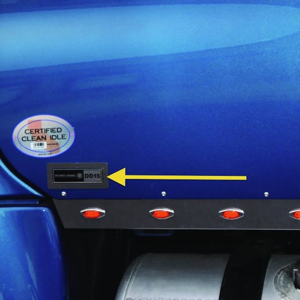 Freightliner Cascadia Engine Logo Trim