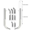 Kenworth T600 T800 6" Dynaflex Chrome Exhaust Kit