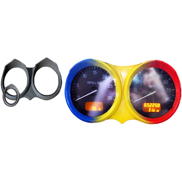 Peterbilt 2006 & Up Wicked Paintable Gauge Cover Kit