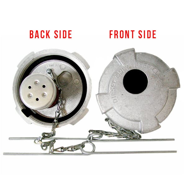 International Volvo Mack Non-Locking 3" Vented Fuel Cap