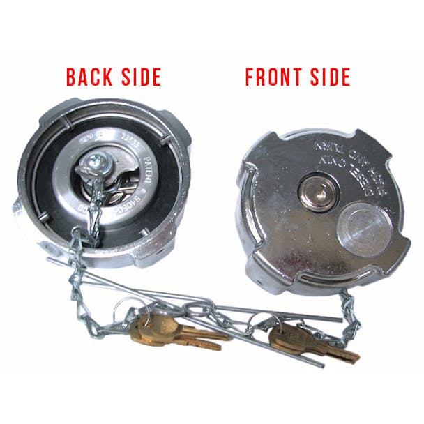 Freightliner 1/4 Turn Style Chrome Locking Fuel Cap