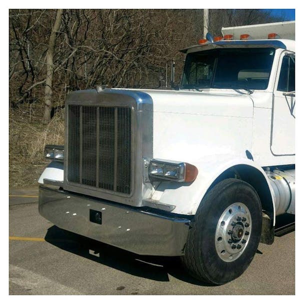 Peterbilt 378 379 Chrome 16" Standard Tapered Bumper