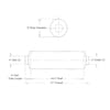 9" Muffler For International 8100 Mack Granite CV MR LE R Measurement Diagram
