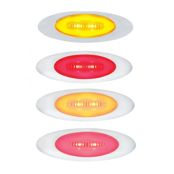 6 LED M5 Millenium Marker GLO Light Amber and Red