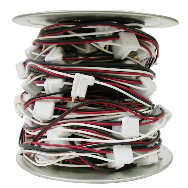 2 Prong 100 Foot Roll Wire Harness With 12" Spacing