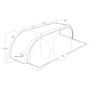 Hogebuilt Stainless Steel 143" Value Line Full Tandem Low Rider Fenders Diagram