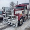 Kenworth W900B W900L Herd Super Road Train Bumper Grill Guard Bars On Red Truck