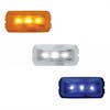 Small Rectangular LED Lights With Chrome Base