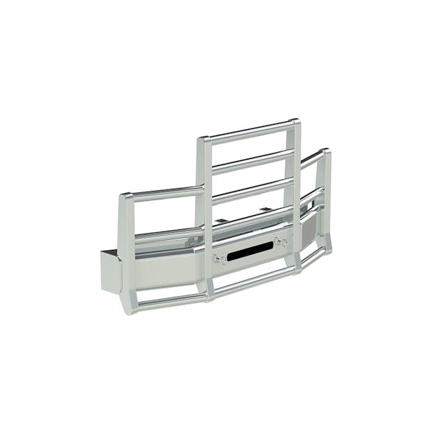 Freightliner Coronado Herd 4 Post Defender Bumper Grill Guard With Horizontal Bars - Set Back Axle