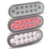 6" Oval Dual Revolution Reverse Light Combo 12 LED STT Light Styles