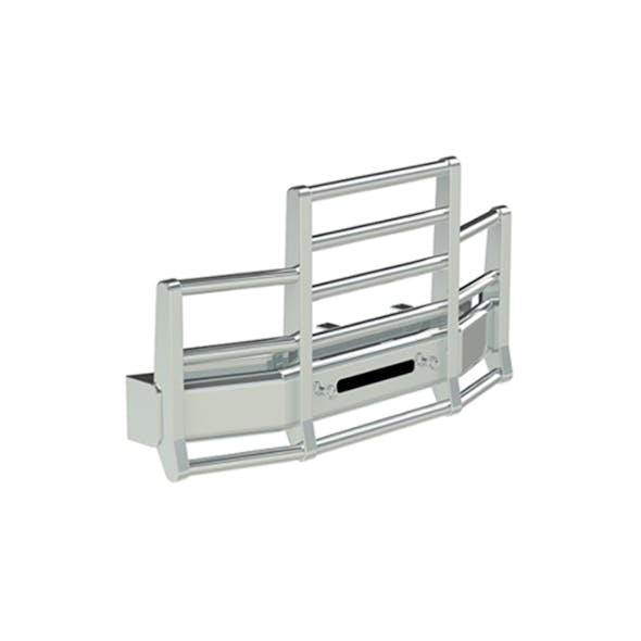 Peterbilt 337 348 SBA Herd 4 Post Defender Bumper Grill Guard With Horizontal Bars