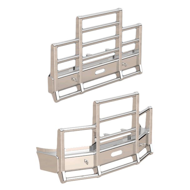 Western Star 4700 Herd 4 Post Defender Bumper Grill Guard With Horizontal Bars