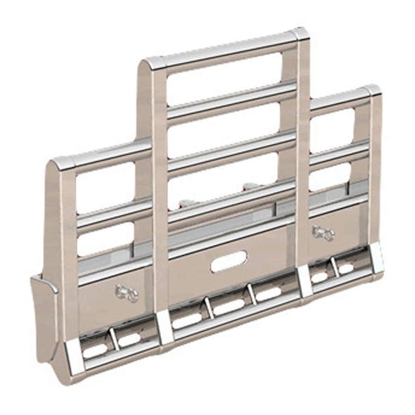 Freightliner Cascadia Herd Super Road Train Bumper Grill Guard - Without Signal Lights & 2in Round Lights